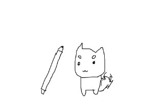 duck の 鉛筆 の絵