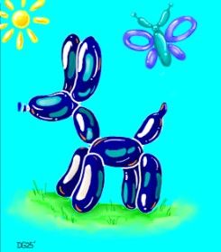 GreyhoundMama の 風船 の絵