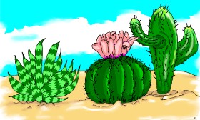 Рисунок на тему «Кактус» — автор: Flowerpot