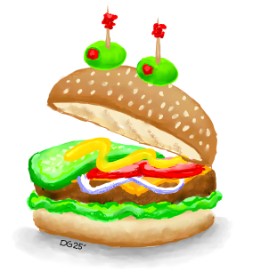 GreyhoundMama の サンドイッチ の絵