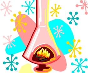 Tab の 暖炉 の絵