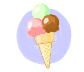 Hienie の アイスクリーム の絵