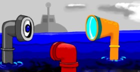Swimmer  の 潜水艦 の絵