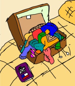 Drawing of Suitcase by NachitoPop