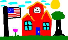 Mi4T^-^ の 学校 の絵