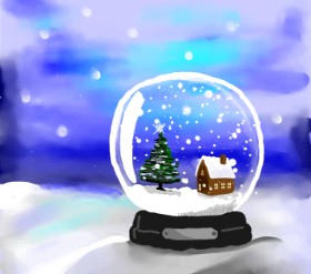 Рисунок на тему «Снежный шар» — автор: Joze