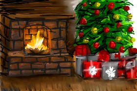 Kamin - autor: Mia