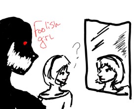 Anonymous の 鏡 の絵
