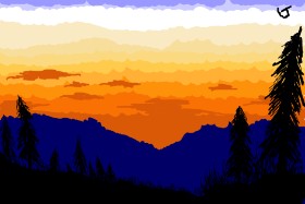 Drawing of Sunset by The536