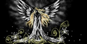 Drawing of Angel by Eclat de Lune