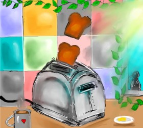 Drawing of Toaster by Zeemal