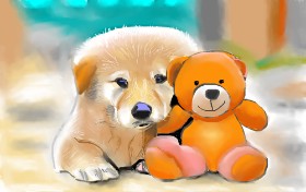 Edgar の テディベア の絵