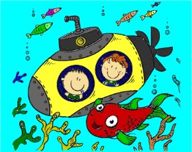 Drawing of Submarine by Mostafa