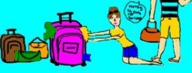 Drawing of Suitcase by christine