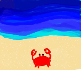 𝕔𝕙𝕣𝕚𝕤𝕥𝕚𝕖 の ビーチ の絵