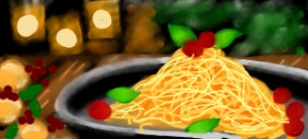 Nuz ha の スパゲッティ の絵