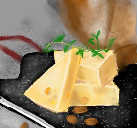 Clar の チーズ の絵