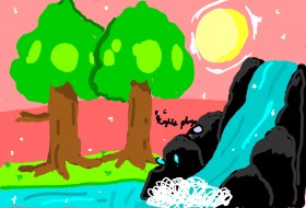 Рисунок на тему «Водопад» — автор: 🍩Kylieplays🍨