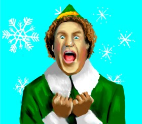 Яandi の クリスマスエルフ の絵