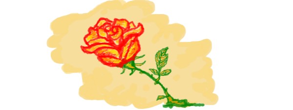 hahah の バラ の絵