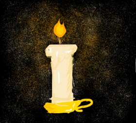 Рисунок на тему «Свеча» — автор: Rebecca