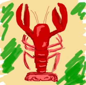 Drawing of Lobster by Nici
