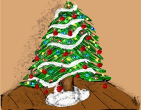 Nonuvyrbiznis  の クリスマスツリー の絵