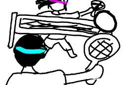Рисунок на тему «Большой теннис» — автор: Mangle swag