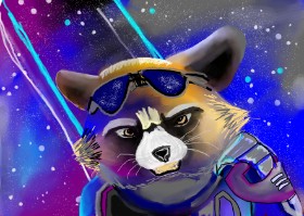 Bro 2.0😎 の アライグマ の絵
