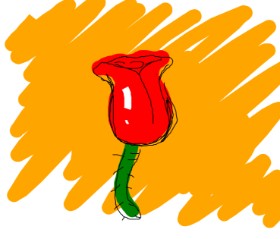 Рисунок на тему «Роза» — автор: Kaila