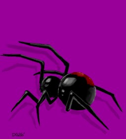 Drawing of Spider by GreyhoundMama
