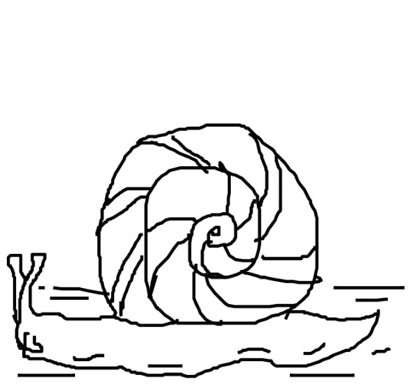 Drawing of Snail by DakoTaco Animations YT