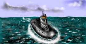 Eclat de Lune の 潜水艦 の絵