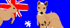 Emmaisnotintresetedand の カンガルー の絵