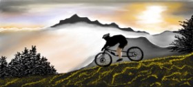 Çhåching の 自転車 の絵