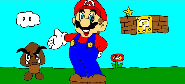 Super Mario-Zeichnung von Unknown