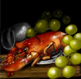 Drawing of Lobster by Leah