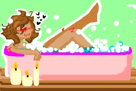 hannie の バスタブ の絵