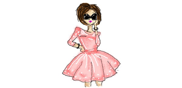 Drawing of Dress by Stephanie