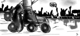 Drawing of Roller Skates by Shiney🪶
