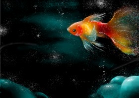 Drawing of Goldfish by I.N-OG Profile🖤🫶✨