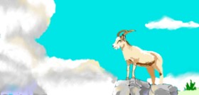 meebo の ヤギ の絵