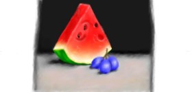 Drawing of Watermelon by Sara