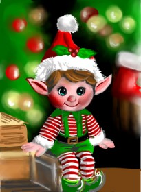 ⋆su⋆vinci彡 の クリスマスエルフ の絵