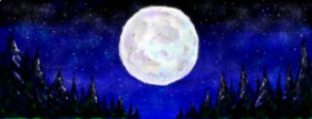 Drawing of Moon by Flummoxed