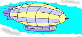 Drawing of Zeppelin by Rosstheartist