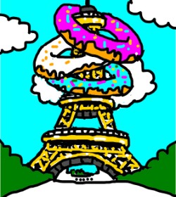 Drawing of Eiffel Tower by ない