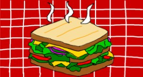 Anonymous の サンドイッチ の絵