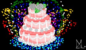 hadue の ケーキ の絵