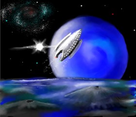 Kam の 宇宙船 の絵